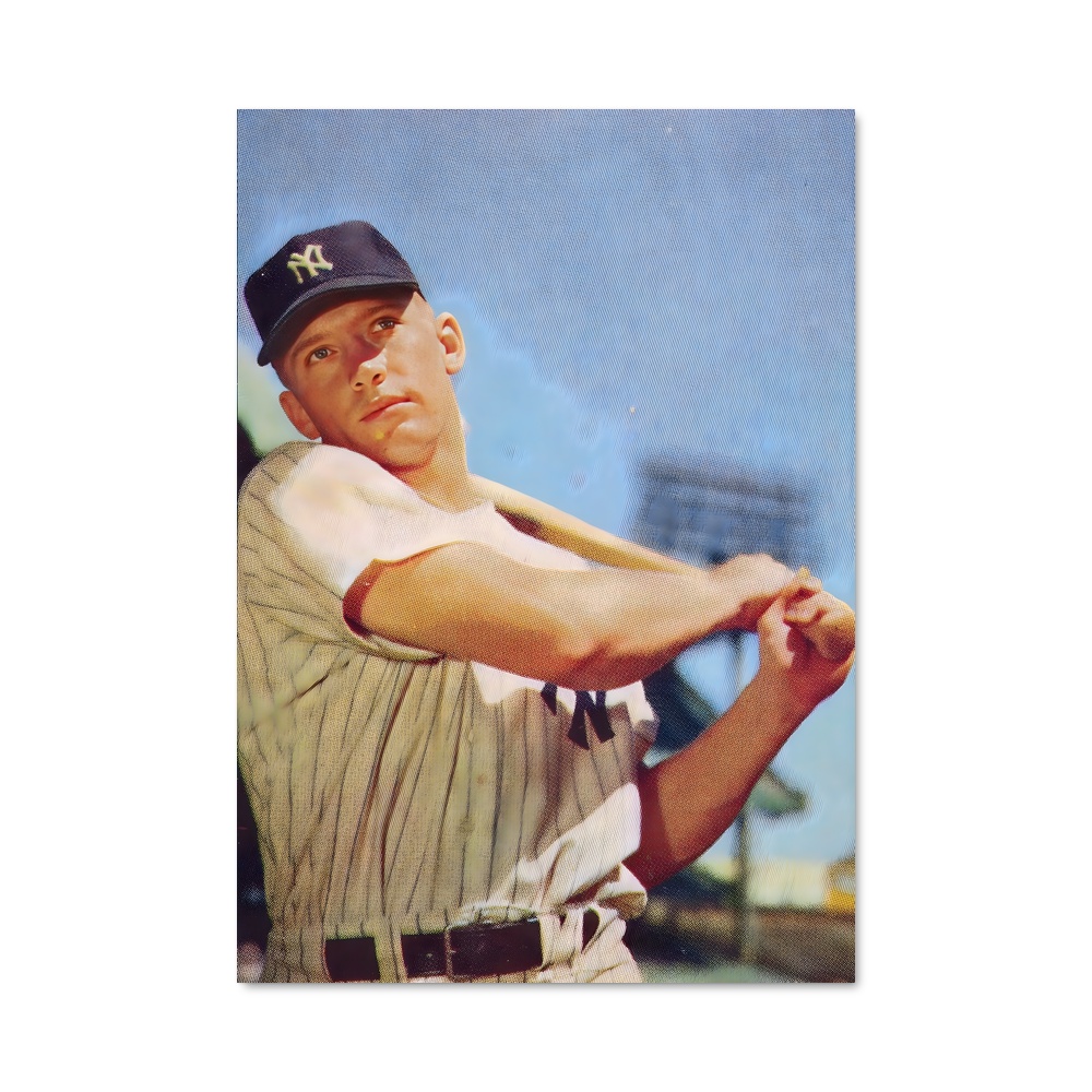 Poster Mickey de mantle batte